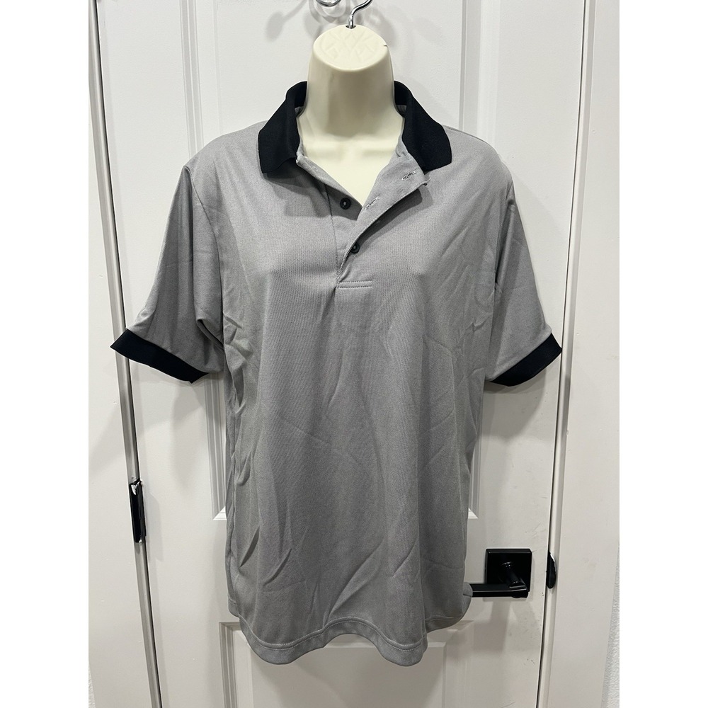 King Louie America‎  Polo Shirt  Made In USA Size Small Color Gray Pre Owned